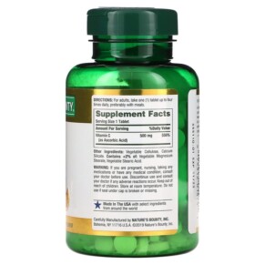Thành phần vi chất của Nature's Bounty Vitamin C 500 mg 250 Tablets 074312014741