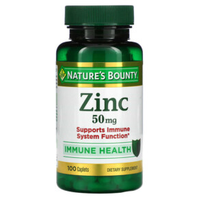 Thực phẩm chức năng Nature's Bounty Zinc 50 mg 100 Caplets 074312020605