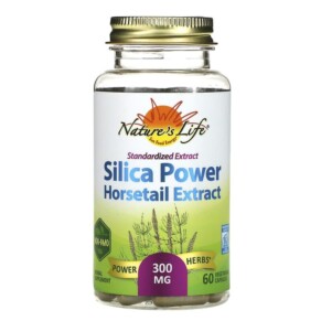 Thực phẩm chức năng Nature's Herbs Standardized Extract Silica-Power 300 mg 60 Vegetarian Capsules 041954498161