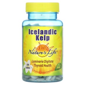 Thực phẩm chức năng Nature's Life Icelandic Kelp 250 Tablets 040647002302