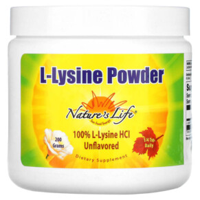 Thực phẩm chức năng Nature's Life L-Lysine Powder Unflavored 200 g 040647512306