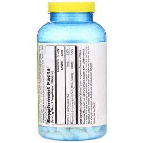 Thành phần vi chất của Nature's Life Magnesium 500 mg 250 Vegetarian Capsules 040647004382