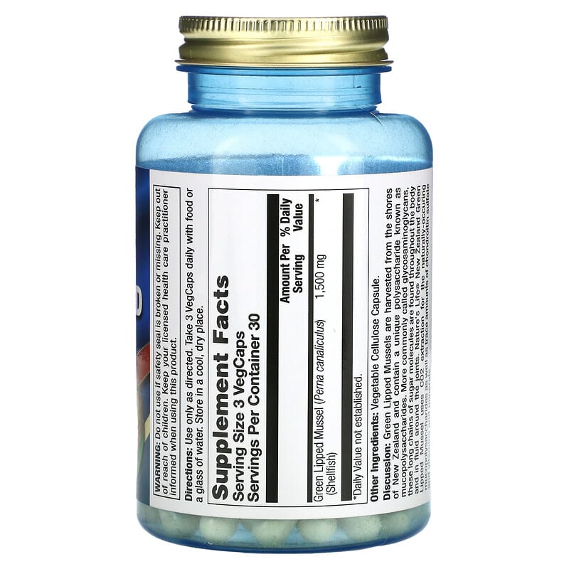 Nature's Life New Zealand Green Lipped Mussel 500 mg 90 Vegetarian Capsules 2 Thành phần vi chất của Nature's Life New Zealand Green Lipped Mussel 500 mg 90 Vegetarian Capsules 010043941888