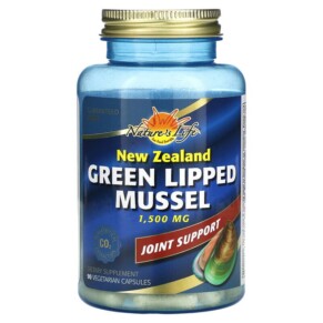 Thực phẩm chức năng Nature's Life New Zealand Green Lipped Mussel 500 mg 90 Vegetarian Capsules 010043941888