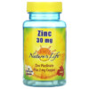 Thực phẩm chức năng Nature's Life Zinc 30 mg 50 Vegetarian Capsules 040647004344