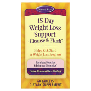 Thực phẩm chức năng Nature's Secret 15-Day Weight Loss Support Cleanse & Flush 60 Tablets 710363255541