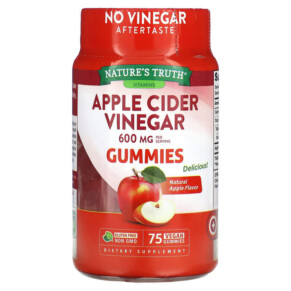 Thực phẩm chức năng Nature's Truth Apple Cider Vinegar Natural Apple 200 mg 75 Vegan Gummies 840093113726