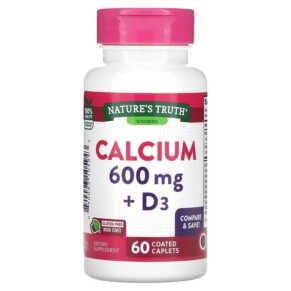 Thực phẩm chức năng Nature's Truth Calcium + D3 60 Coated Caplets 840093105943