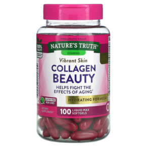 Thực phẩm chức năng Nature's Truth Collagen Beauty 100 Liquid Max Softgels 840093115744