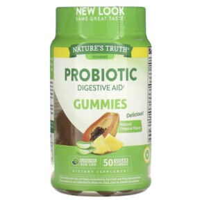 Thực phẩm chức năng Nature's Truth Digestive Aid Gummies Natural Tropical 50 Vegan Gummies 840093115379