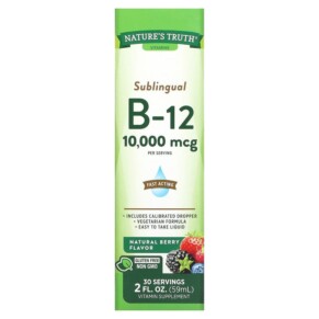 Thực phẩm chức năng Nature's Truth Sublingual B-12 Natural Berry 10.000 mcg 2 fl oz (59 ml) 840093101402