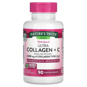 Thực phẩm chức năng Nature's Truth Ultra Collagen + C 3.000 mg 90 Coated Caplets 840093101105
