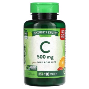 Thực phẩm chức năng Nature's Truth Vitamin C Plus Wild Rose Hips 500 mg 110 Tablets 840093106049
