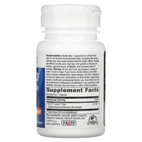 Thành phần vi chất của Nature's Way 7-KETO DHEA Metabolite 25 mg 60 Capsules 763948051861