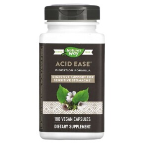 Thực phẩm chức năng Nature's Way Acid Ease Digestion Formula 180 Vegan Capsules 750856606184