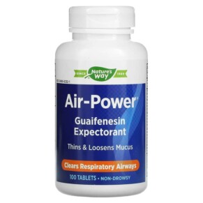 Thực phẩm chức năng Nature's Way Air-Power Guaifenesin Expectorant 100 Tablets 359800023215