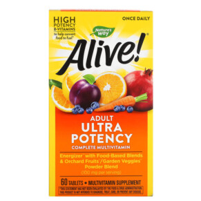 Thực phẩm chức năng Nature's Way Alive! Adult Ultra Potency Complete Multivitamin 60 Tablets 033674156797