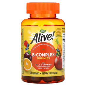 Thực phẩm chức năng Nature's Way Alive! B-Complex Gummies Mango 60 Gummies 033674104835