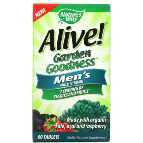 Thực phẩm chức năng Nature's Way Alive! Garden Goodness Men's Multivitamin 60 Tablets 033674121122