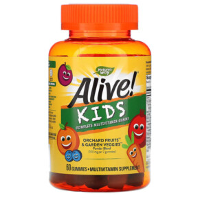 Thực phẩm chức năng Nature's Way Alive! Kids Complete Multivitamin Cherry Orange & Grape 60 Gummies 033674157886