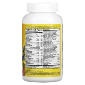 Thành phần vi chất của Nature's Way Alive! Max3 Potency Multivitamin 180 Tablets 033674149287