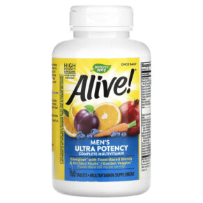 Thực phẩm chức năng Nature's Way Alive! Men's Ultra Potency Complete Multivitamin 150 Tablets 033674137178