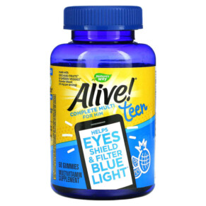 Thực phẩm chức năng Nature's Way Alive! Teen Complete Multi for Him Fruit Punch 50 Gummies 033674133101