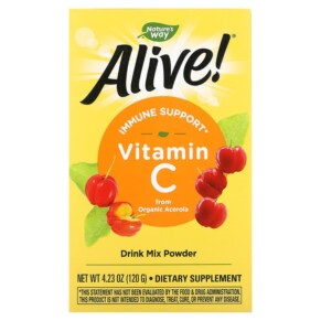 Thực phẩm chức năng Nature's Way Alive! Vitamin C Drink Mix Powder 4.23 oz (120 g) 033674151433