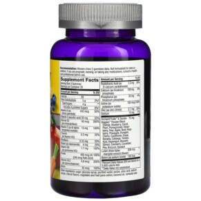 Thành phần vi chất của Nature's Way Alive! Women's 50+ Gummy Complete Multivitamin Mixed Berry 60 Gummies 033674159040