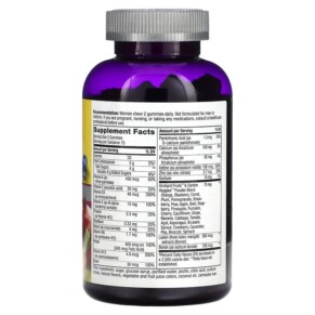 Thành phần vi chất của Nature's Way Alive! Women's 50+ Gummy Multivitamin Mixed Berry 150 Gummies 033674140680