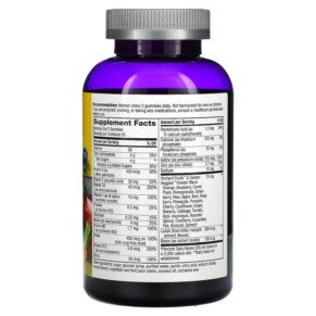 Thành phần vi chất của Nature's Way Alive! Women's 50+ Gummy Multivitamins Mixed Berry 130 Gummies 033674115374