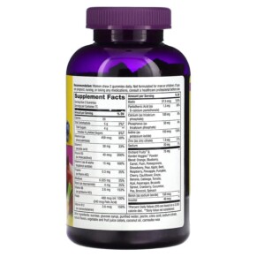 Thành phần vi chất của Nature's Way Alive! Women's Gummy Multivitamin Mixed Berry 150 Gummies 033674140697
