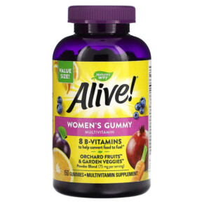 Thực phẩm chức năng Nature's Way Alive! Women's Gummy Multivitamin Mixed Berry 150 Gummies 033674140697