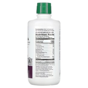 Thành phần vi chất của Nature's Way Aloe Vera Inner Leaf Gel & Juice with Aloe Polymax Wild Berry 33.8 fl oz (1 Liter) 033674142820