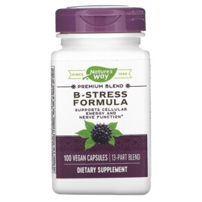 Thực phẩm chức năng Nature's Way B-Stress Formula 100 Vegan Capsules 033674406311