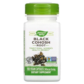 Thực phẩm chức năng Nature's Way Black Cohosh Root 540 mg 100 Vegan Capsules 033674105009