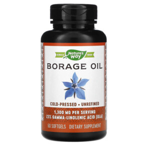 Thực phẩm chức năng Nature's Way Borage Oil 1.300 mg 60 Softgels 033674154137
