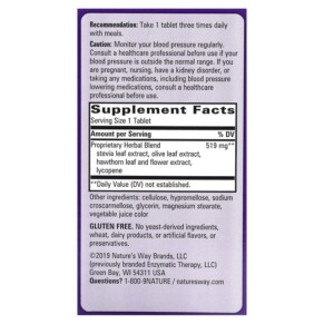 Thành phần vi chất của Nature's Way BP Manager 90 Tablets 763948028696