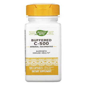 Thực phẩm chức năng Nature's Way Buffered C-500 500 mg 100 Capsules 033674403204