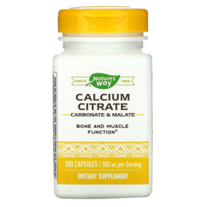 Thực phẩm chức năng Nature's Way Calcium Citrate 250 mg 100 Capsules 033674410103