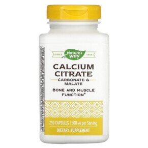Thực phẩm chức năng Nature's Way Calcium Citrate 250 mg 250 Capsules 033674410110