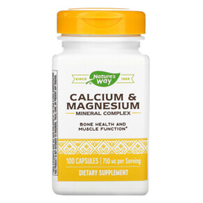 Thực phẩm chức năng Nature's Way Calcium & Magnesium Mineral Complex 250 mg 100 Capsules 033674413104