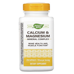 Thực phẩm chức năng Nature's Way Calcium & Magnesium Mineral Complex 750 mg 250 Capsules 033674413111