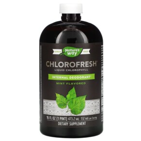 Thực phẩm chức năng Nature's Way Chlorofresh Liquid Chlorophyll Mint 132 mg 16 fl oz (473.2 ml) 358008035013