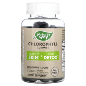 Thực phẩm chức năng Nature's Way Chlorophyll Gummies Orchard Fruit 50 mg 60 Gummies 033674142608