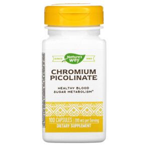 Thực phẩm chức năng Nature's Way Chromium Picolinate 200 mcg 100 Capsules 033674410318