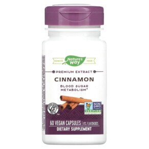 Thực phẩm chức năng Nature's Way Cinnamon Premium Extract 60 Vegan Capsules 033674154922