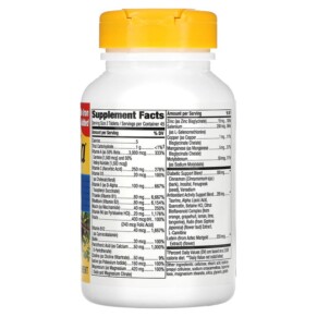 Thành phần vi chất của Nature's Way Completia Diabetic Multi-Vitamin 90 Tablets 033674149249