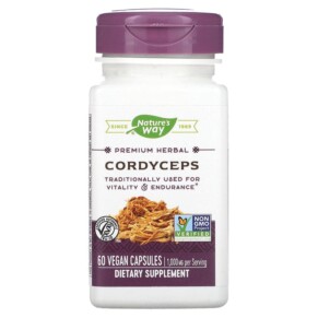 Thực phẩm chức năng Nature's Way Cordyceps 500 mg 60 Vegan Capsules 033674153840