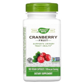 Thực phẩm chức năng Nature's Way Cranberry Fruit 465 mg 180 Vegan Capsules 033674153611
